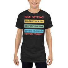 Load image into Gallery viewer, GOAL SETTING - CONTROL YOU DAY, CONTROL YOUR WEEK Long Body Tee