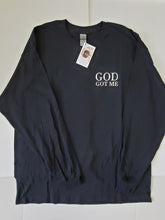 Load image into Gallery viewer, GOD GOT / GOOD VIBES   LONG SLEEVE T-SHIRT
